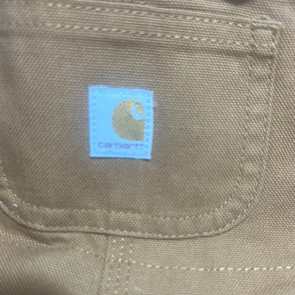 Carhartt Brown Overalls with Reinforced Knees - Picture 2 of 9
